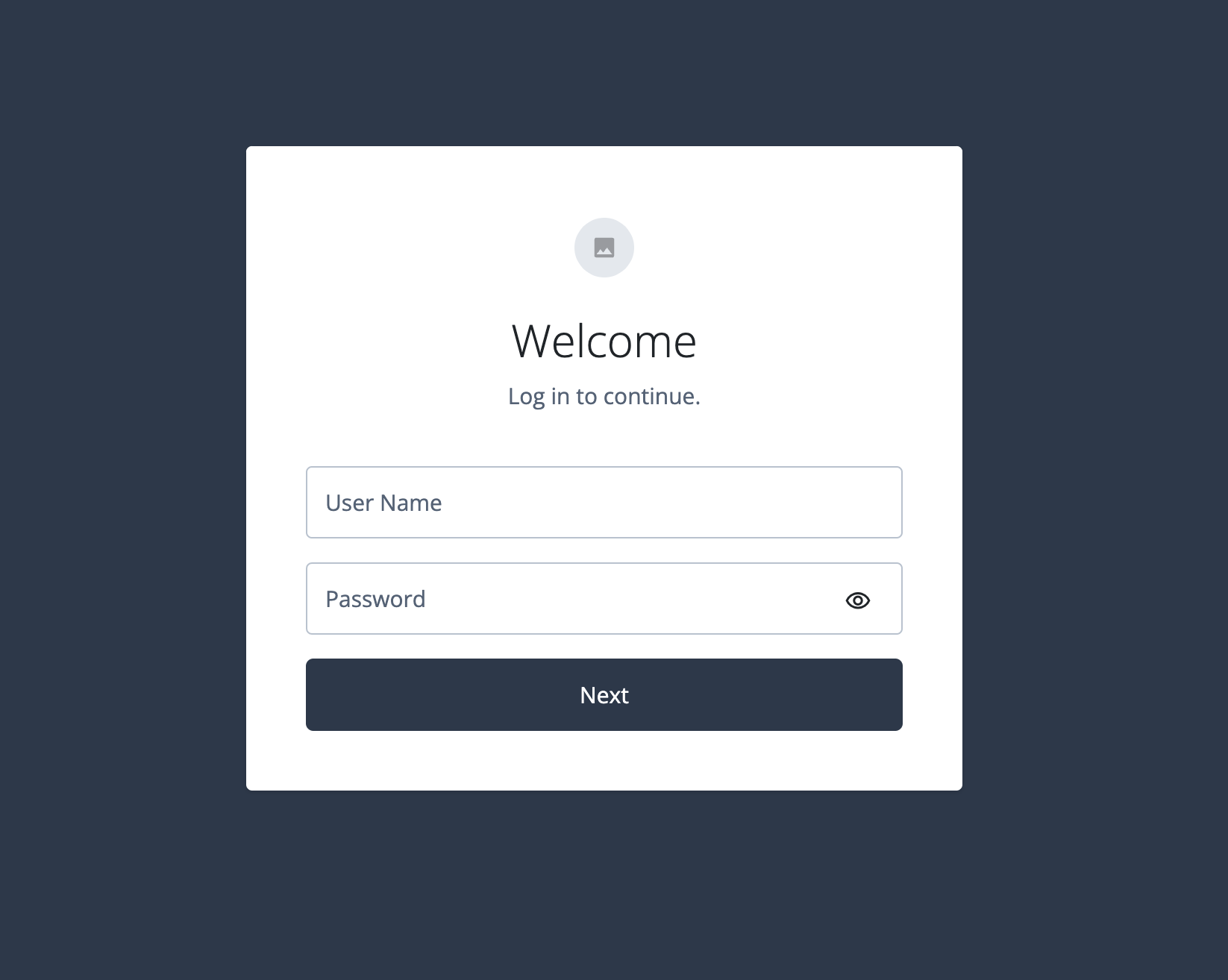 The Simplified Login Journey Rendered in Preview within a Browser Window