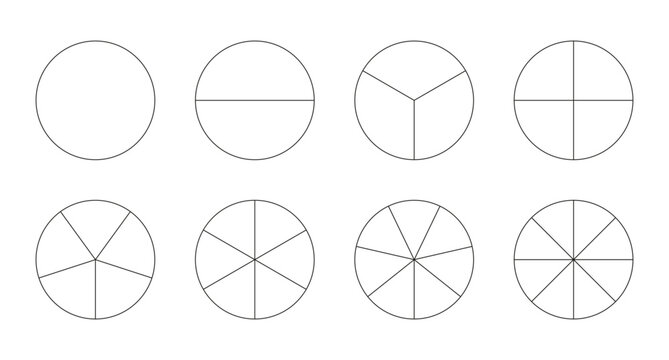 Circle Segments Reqpresenting a Wedding Clock